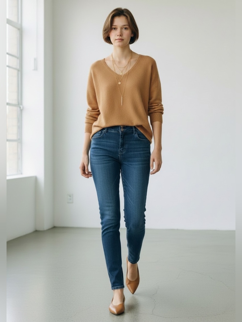 One 5 One Dark Blue Skinny Jeans Mid Rise Denim Size 4